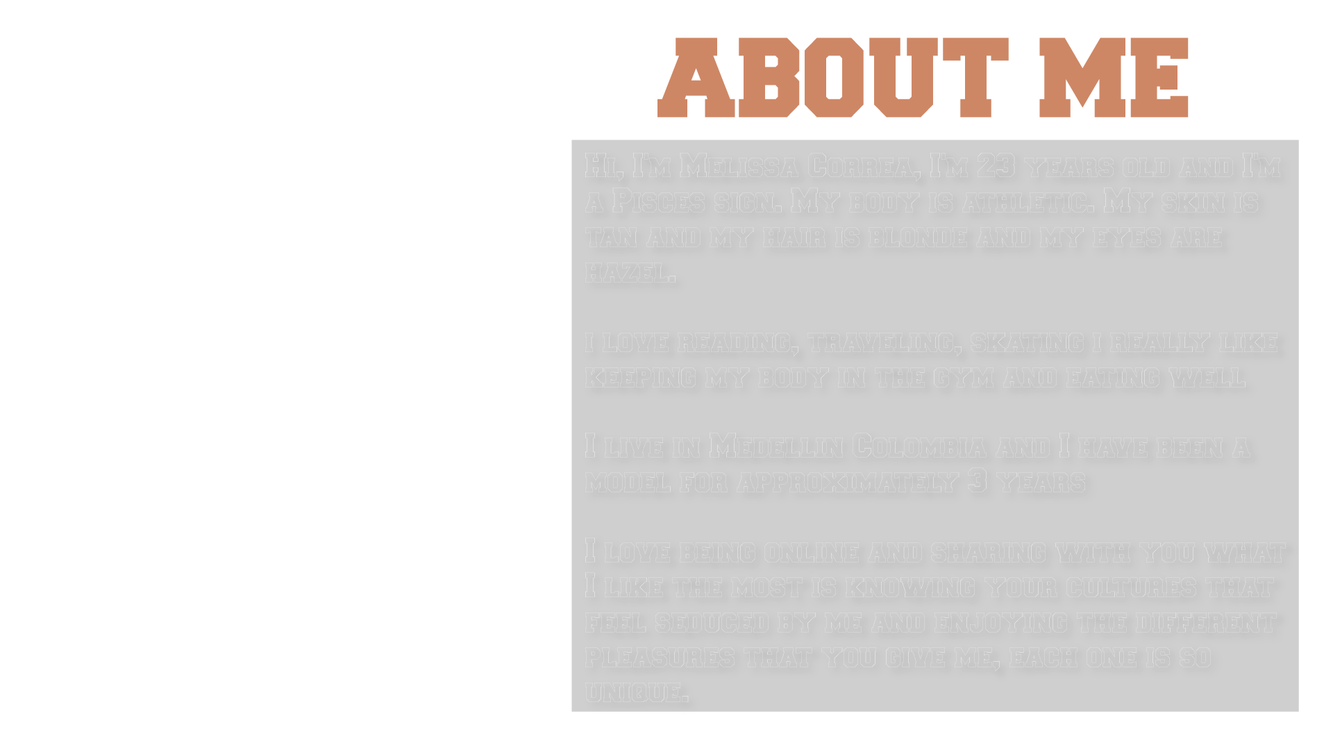 melicorrea_v at Chaturbate: Melicorrea_v's room