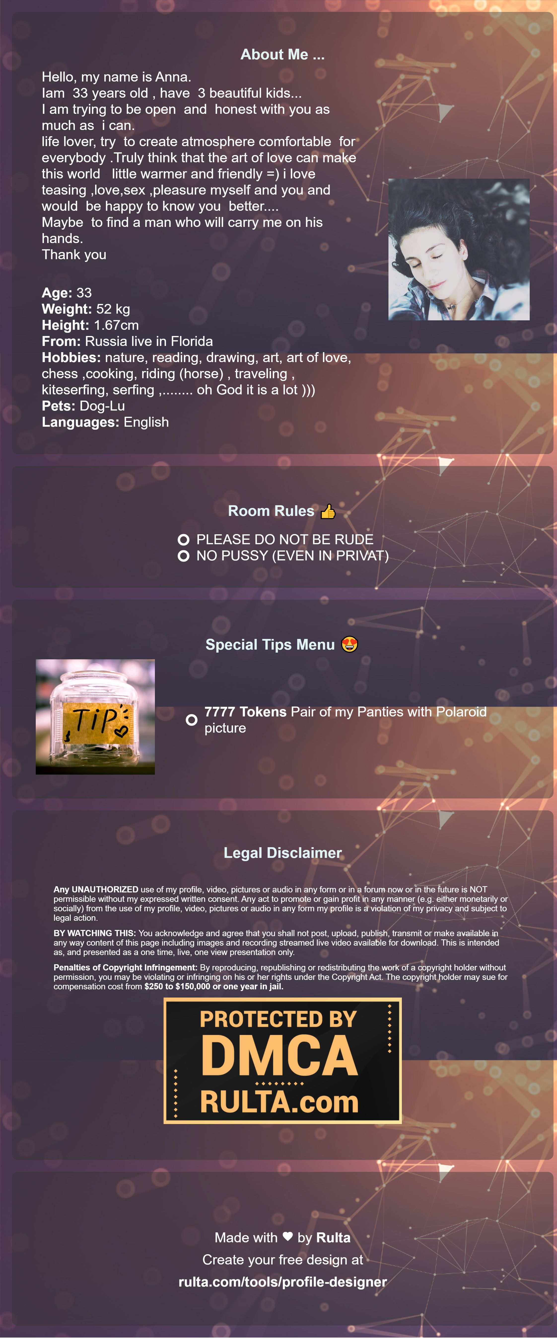 Chat with Annareyle in a Live Adult Video Chat Room