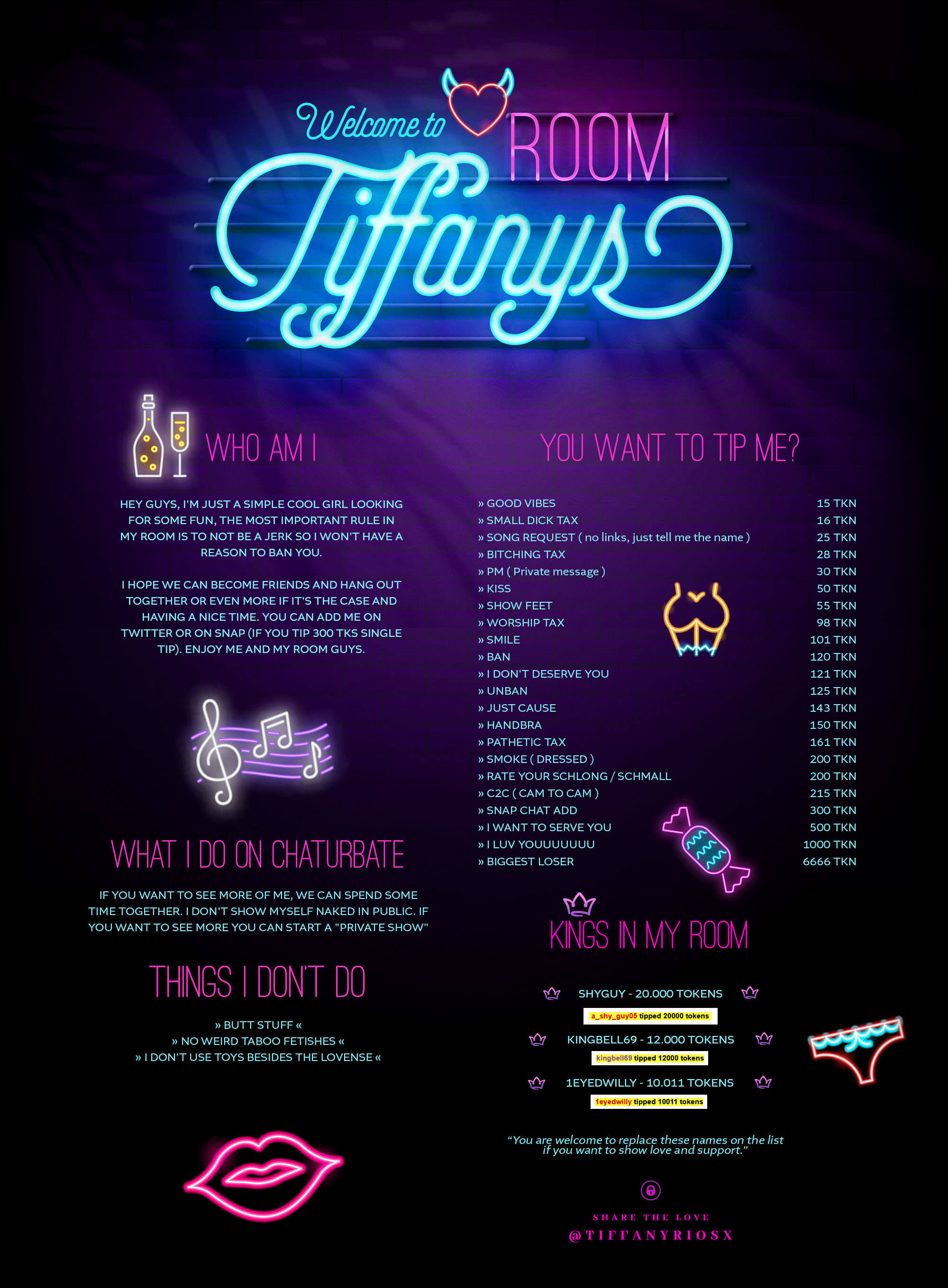 tiffanyriox at Chaturbate: CLOSING TIME !!!!!! Late night tunes on the  bReast radio LIVE ! tune in ! #mistress #cei #sph #smoke #mature