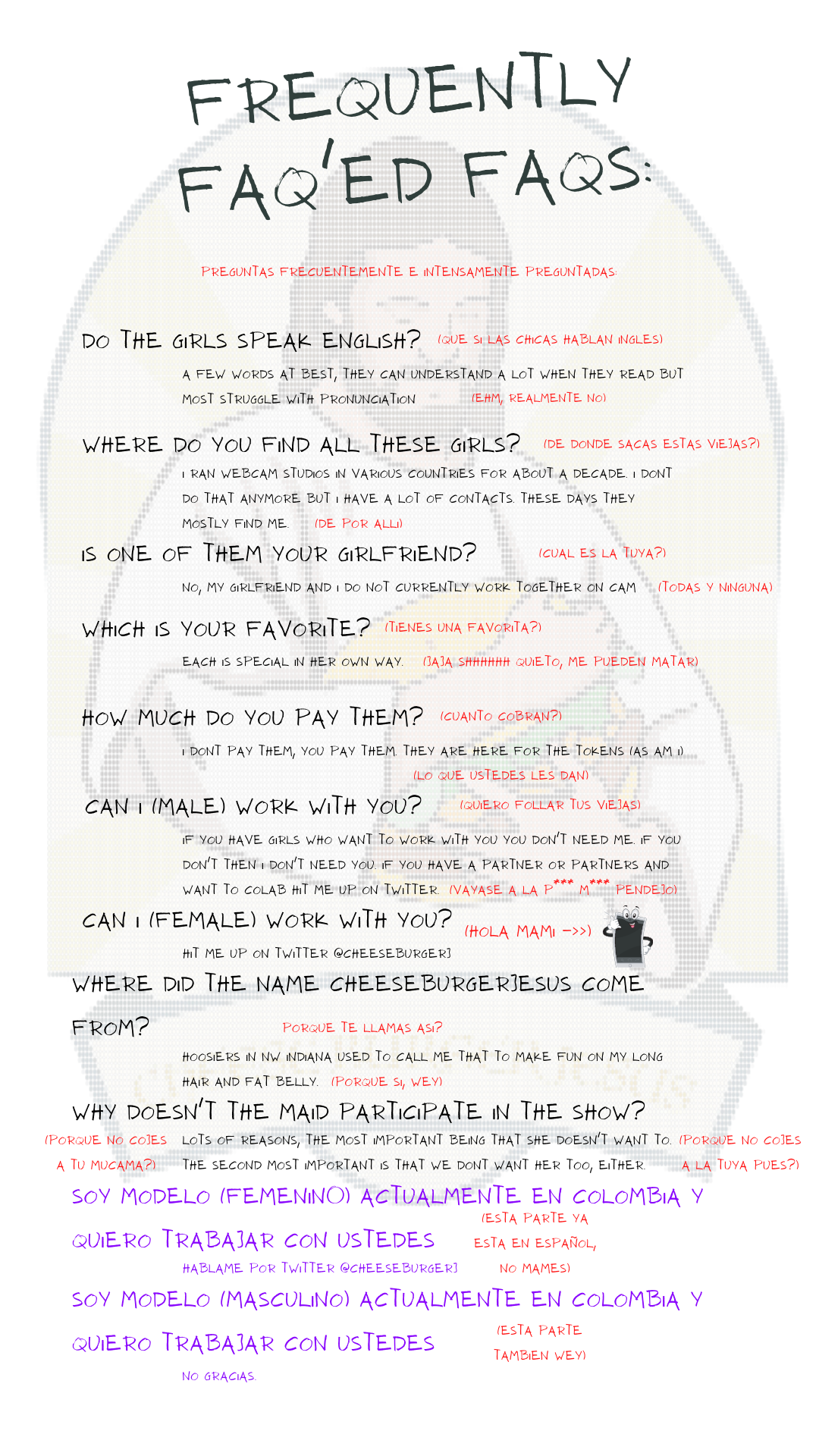 Cheese burger jesus chaturbate