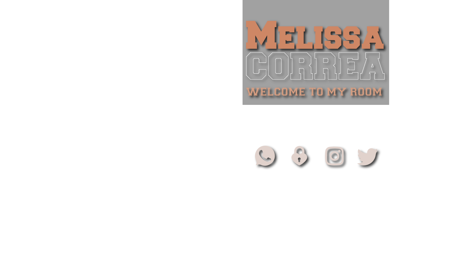 melicorrea_v at Chaturbate: Melicorrea_v's room