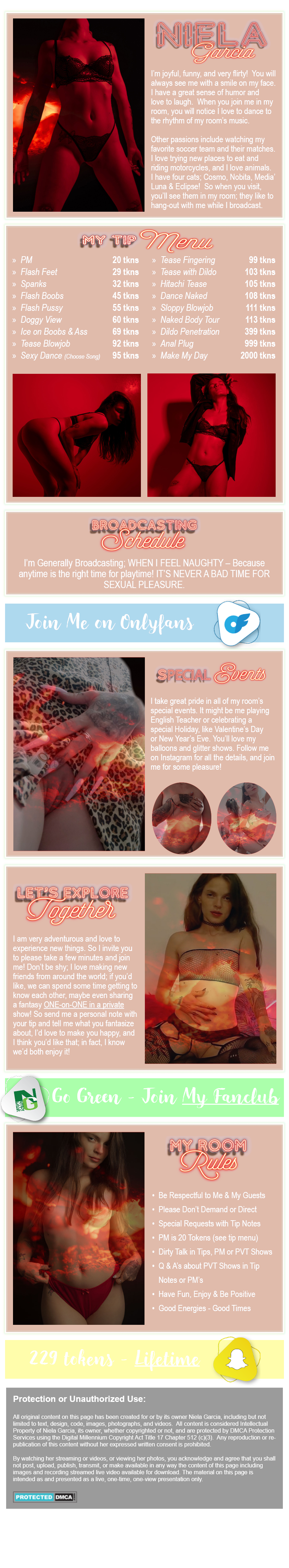 nielagarcia at Chaturbate: 𝗛𝗶 𝘀𝘄𝗲𝗲𝘁𝗵𝗲𝗮𝗿𝘁, play your favorite  number and make me enjoy ⚡ | #lovense #latina #natural #lush #cum