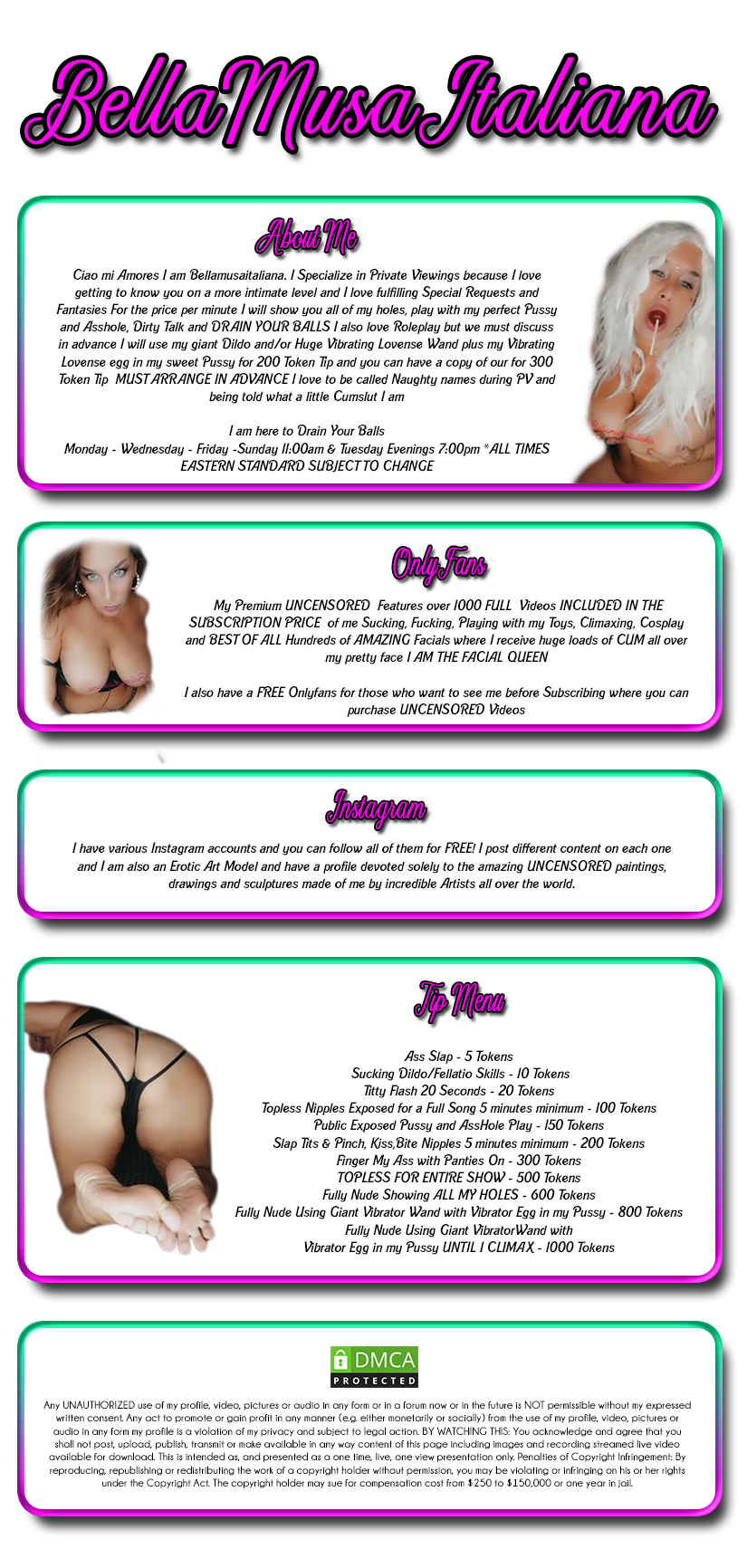 Chat with Bellamusaitaliana in a Live Adult Video Chat Room