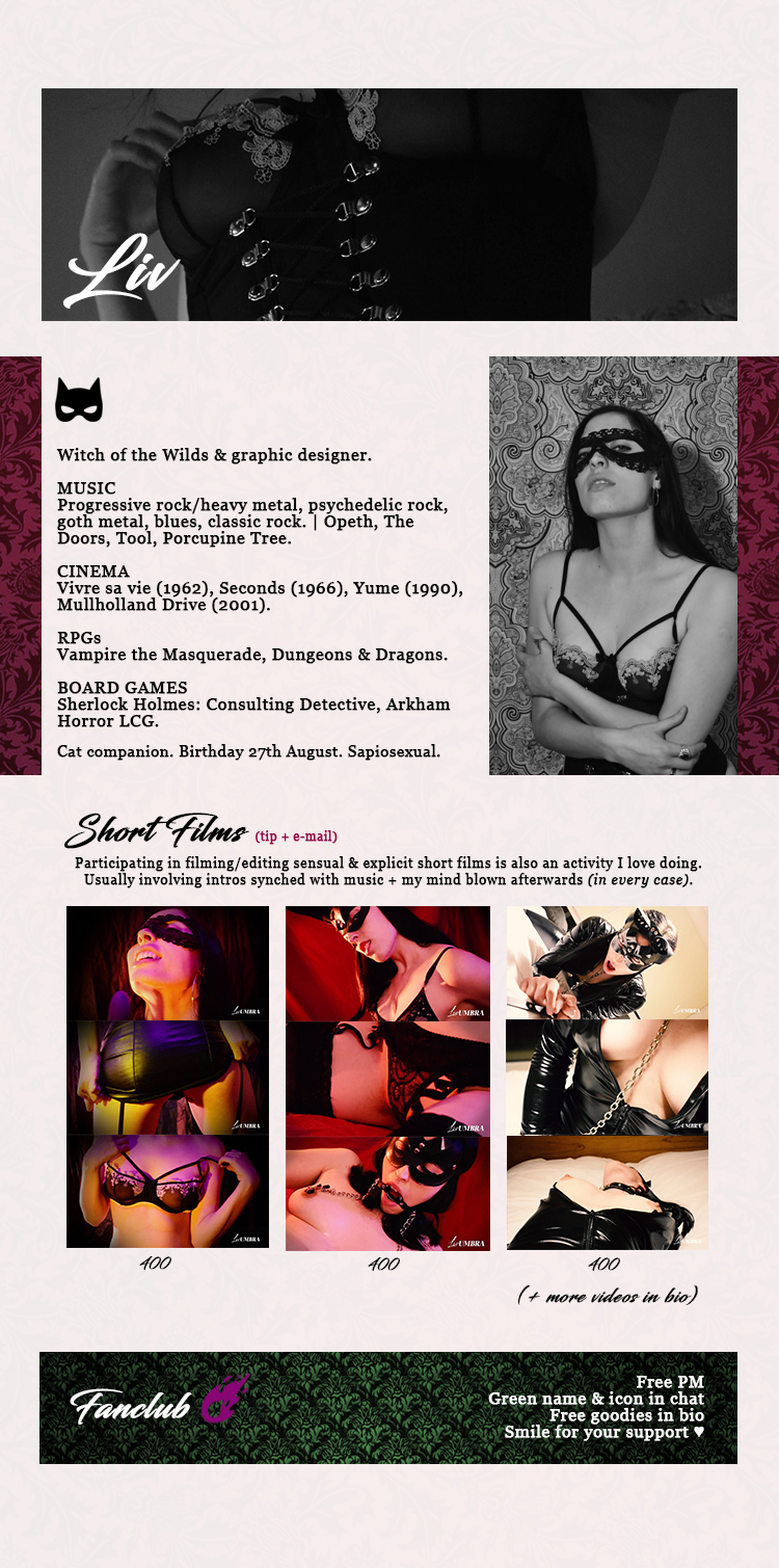 Chat with Livumbra in a Live Adult Video Chat Room picture